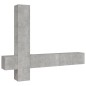 vidaXL Set de muebles de TV 5 pzas madera contrachapada gris hormigón
