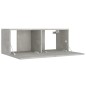 vidaXL Set de muebles de TV 5 pzas madera contrachapada gris hormigón