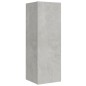 vidaXL Set de muebles de TV 5 pzas madera contrachapada gris hormigón