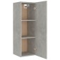 vidaXL Set de muebles de TV 5 pzas madera contrachapada gris hormigón