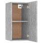 vidaXL Set de muebles de TV 8 pzas madera contrachapada gris hormigón