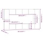 vidaXL Set de muebles de TV 8 pzas madera contrachapada gris hormigón