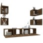 vidaXL Set de muebles para TV 6 pzas madera contrachapada roble marrón vidaXL Set de muebles para TV 6 pzas madera contrachapada roble marrón