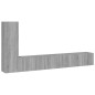 vidaXL Set de muebles para TV 3 pzas madera contrachapada gris Sonoma vidaXL Set de muebles para TV 3 pzas madera contrachapada gris Sonoma