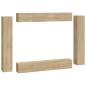 vidaXL Set de muebles para TV 8 pzas madera contrachapada roble Sonoma