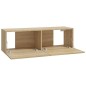 vidaXL Set de muebles para TV 8 pzas madera contrachapada roble Sonoma