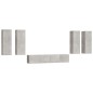vidaXL Set de muebles de TV 6 pzas madera contrachapada gris hormigón vidaXL Set de muebles de TV 6 pzas madera contrachapada gris hormigón