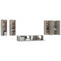 vidaXL Set de muebles de TV 6 pzas madera contrachapada gris hormigón vidaXL Set de muebles de TV 6 pzas madera contrachapada gris hormigón