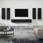 vidaXL Set de muebles para TV 6 piezas madera contrachapada negro