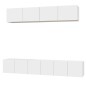 vidaXL Set de muebles para TV 5 piezas madera contrachapada blanco