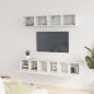 vidaXL Set de muebles para TV 5 piezas madera contrachapada blanco