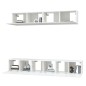 vidaXL Set de muebles para TV 5 piezas madera contrachapada blanco