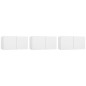 vidaXL Set de muebles para TV 5 piezas madera contrachapada blanco