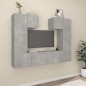 vidaXL Set de muebles de TV 6 pzas madera contrachapada gris hormigón vidaXL Set de muebles de TV 6 pzas madera contrachapada gris hormigón