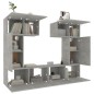 vidaXL Set de muebles de TV 6 pzas madera contrachapada gris hormigón vidaXL Set de muebles de TV 6 pzas madera contrachapada gris hormigón