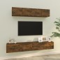 vidaXL Set de muebles de TV 4 pzas madera contrachapada roble ahumado vidaXL Set de muebles de TV 4 pzas madera contrachapada roble ahumado