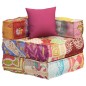 vidaXL Puf modular con cojín de tela Patchwork vidaXL Puf modular con cojín de tela Patchwork