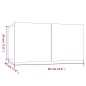 vidaXL Set de muebles para TV 4 piezas madera contrachapada negro