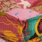 vidaXL Puf modular con cojín de tela Patchwork vidaXL Puf modular con cojín de tela Patchwork