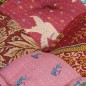 vidaXL Puf modular con cojín de tela Patchwork vidaXL Puf modular con cojín de tela Patchwork