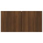 vidaXL Set de muebles para TV 4 pzas madera contrachapada marrón roble