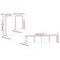vidaXL Set de muebles para TV 4 piezas madera contrachapada negro vidaXL Set de muebles para TV 4 piezas madera contrachapada negro