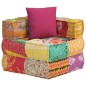 vidaXL Puf modular con cojín de tela Patchwork vidaXL Puf modular con cojín de tela Patchwork