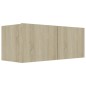 vidaXL Set de muebles para TV 7 pzas madera contrachapada roble Sonoma