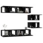 vidaXL Set de muebles para TV 6 piezas madera contrachapada negro vidaXL Set de muebles para TV 6 piezas madera contrachapada negro
