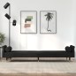 vidaXL Sofá cama con cojines terciopelo negro vidaXL Sofá cama con cojines terciopelo negro