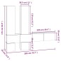 vidaXL Mueble de pared para TV madera contrachapada roble marrón vidaXL Mueble de pared para TV madera contrachapada roble marrón
