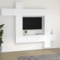 vidaXL Set de muebles para TV 9 piezas madera contrachapada blanco vidaXL Set de muebles para TV 9 piezas madera contrachapada blanco