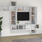 vidaXL Set de muebles para TV 9 piezas madera contrachapada blanco vidaXL Set de muebles para TV 9 piezas madera contrachapada blanco