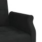 vidaXL Sofá cama con cojines terciopelo negro vidaXL Sofá cama con cojines terciopelo negro