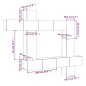 vidaXL Set de muebles para TV 9 piezas madera contrachapada blanco vidaXL Set de muebles para TV 9 piezas madera contrachapada blanco