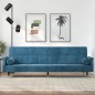 vidaXL Sofá cama con cojines terciopelo azul vidaXL Sofá cama con cojines terciopelo azul