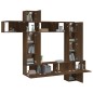 vidaXL Set de muebles para TV 9 pzas madera contrachapada roble marrón vidaXL Set de muebles para TV 9 pzas madera contrachapada roble marrón