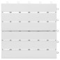 vidaXL Baldosas de porche de madera de acacia 30 pzas blanco 30x30 cm vidaXL Baldosas de porche de madera de acacia 30 pzas blanco 30x30 cm