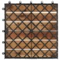 vidaXL Baldosas de porche de madera de acacia 30 pzas blanco 30x30 cm vidaXL Baldosas de porche de madera de acacia 30 pzas blanco 30x30 cm