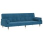 vidaXL Sofá cama con cojines terciopelo azul vidaXL Sofá cama con cojines terciopelo azul