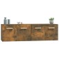 vidaXL Armarios pared 2 uds contrachapada roble ahumado 60x36,5x35cm vidaXL Armarios pared 2 uds contrachapada roble ahumado 60x36,5x35cm