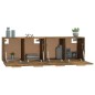 vidaXL Armarios pared 2 uds contrachapada roble ahumado 60x36,5x35cm vidaXL Armarios pared 2 uds contrachapada roble ahumado 60x36,5x35cm