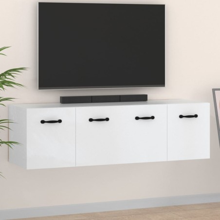 vidaXL Armario de pared 2 uds madera contrachapada blanco 80x35x36,5cm