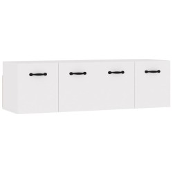 vidaXL Armario de pared 2 uds madera contrachapada blanco 80x35x36,5cm