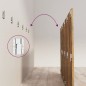 vidaXL Cabecero de cama y mesitas madera contrachapada roble ahumado