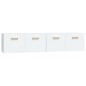 vidaXL Armario de pared 2 uds madera contrachapada blanco 80x35x36,5cm