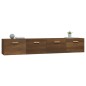 vidaXL Armarios pared 2 uds contrachapada roble marrón 100x36,5x35 cm