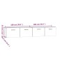 vidaXL Armarios pared 2 uds contrachapada roble marrón 100x36,5x35 cm