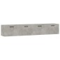 vidaXL Armarios pared 2 uds contrachapada gris hormigón 100x36,5x35 cm vidaXL Armarios pared 2 uds contrachapada gris hormigón 100x36,5x35 cm