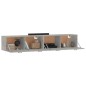 vidaXL Armarios pared 2 uds contrachapada gris hormigón 100x36,5x35 cm vidaXL Armarios pared 2 uds contrachapada gris hormigón 100x36,5x35 cm